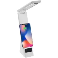 Заказать Лампа с беспроводной зарядкой смартфона и часов Powerack, белая